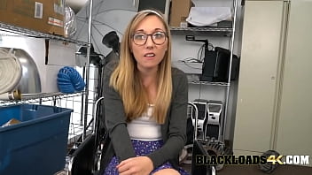 Nerdy chick gets a job that will corrupt her pussy