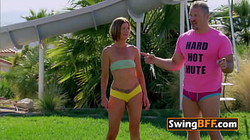 Swinger couple sets some new rules to the contract and head out for the hot fun