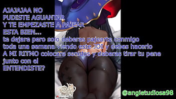 JOI ESPA&NtildeOL anime , intrucciones para masturbarte, CEI te atrapan espiando fembom hentai