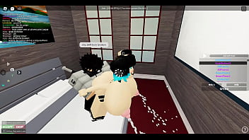 Red hair and Blue Hair girl get fucked in roblox