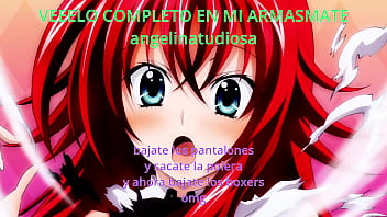 joi tu compa&ntildeera de estudio te hace la paja, instrucciones para masturbarse anime hentai TRAILER RIAS GREMORY